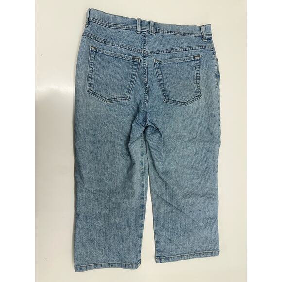 Gloria Vanderbilt Womens Capis Size 8 Petite Denim - Picture 8 of 12
